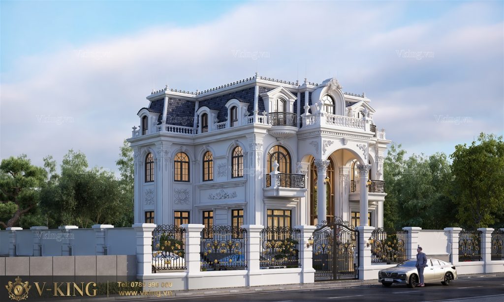 TOP 5 MẪU THIẾT KẾ BIỆT THỰ MÁI MANSARD ĐƯỢC CÁC ĐẠI GIA YÊU THÍCH 40 Biệt thự mái mansard BT2177