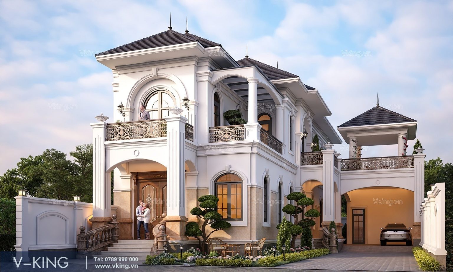 thiết kế xây dựng nhà đẹp tân cổ điển