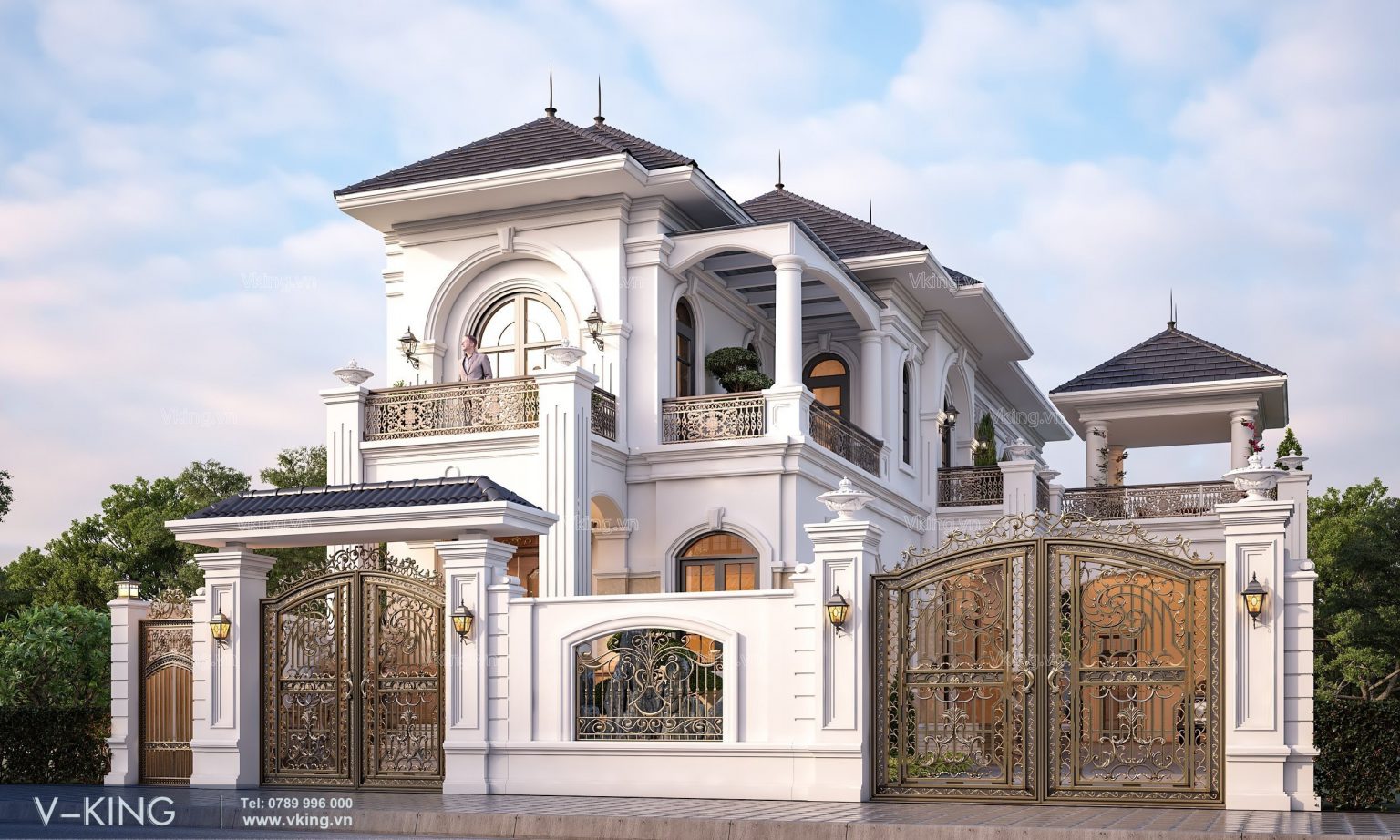 thiết kế xây dựng nhà đẹp tân cổ điển