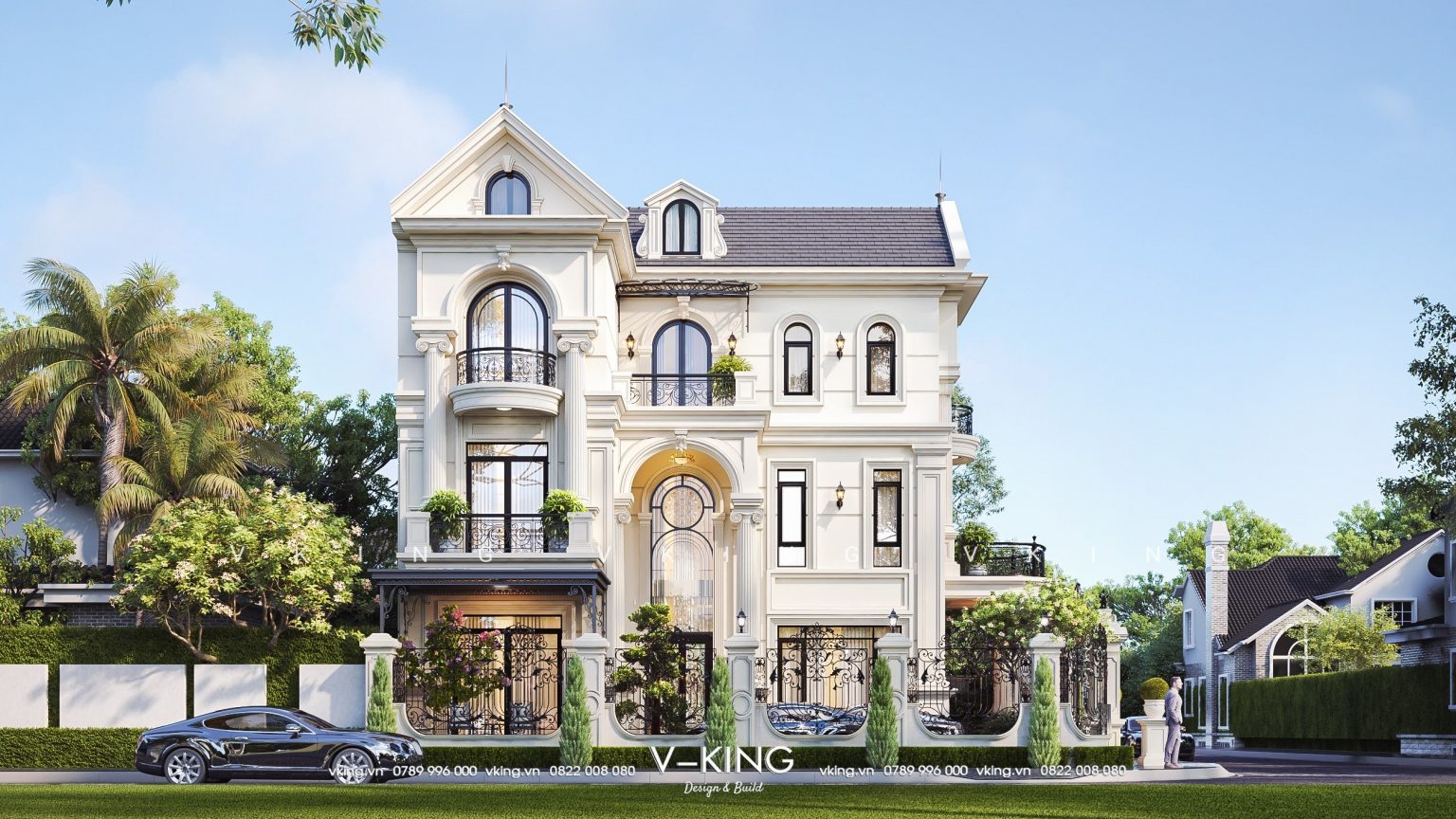 thiết kế xây dựng nhà tân cổ điển