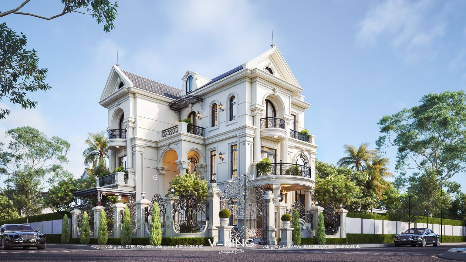 thiết kế xây dựng nhà tân cổ điển