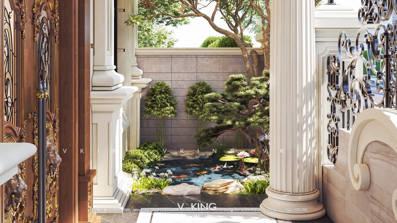 thiết kế xây dựng nhà tân cổ điển