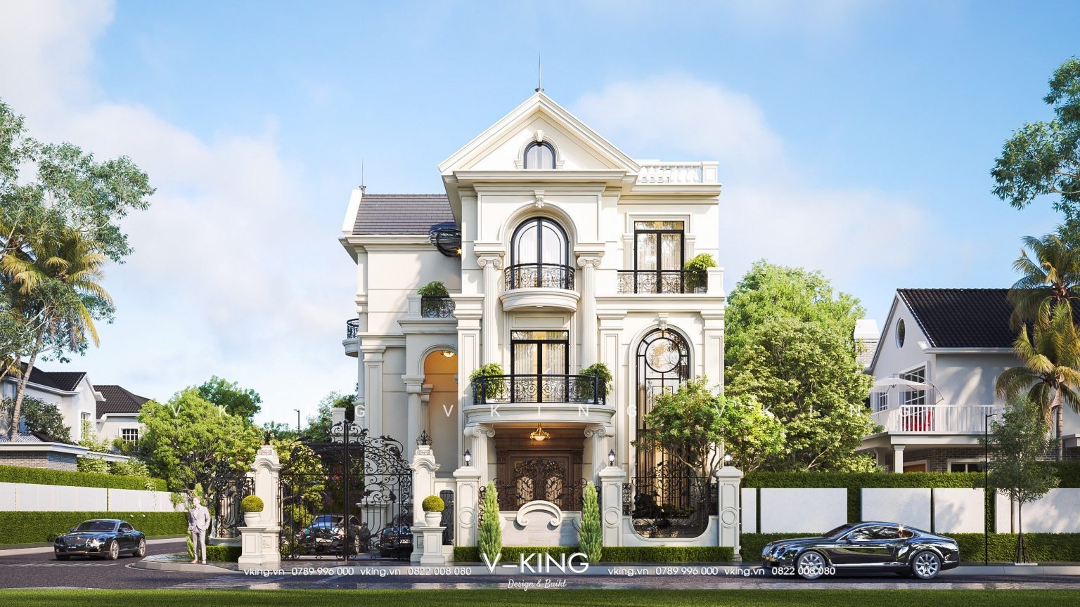 thiết kế xây dựng nhà tân cổ điển