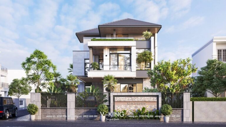 mẫu nhà hộp 3 tầng đẹp
