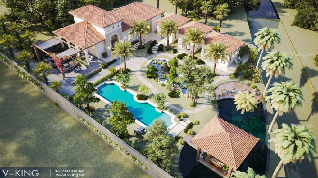 thiết kế ngoại thất địa trung hải