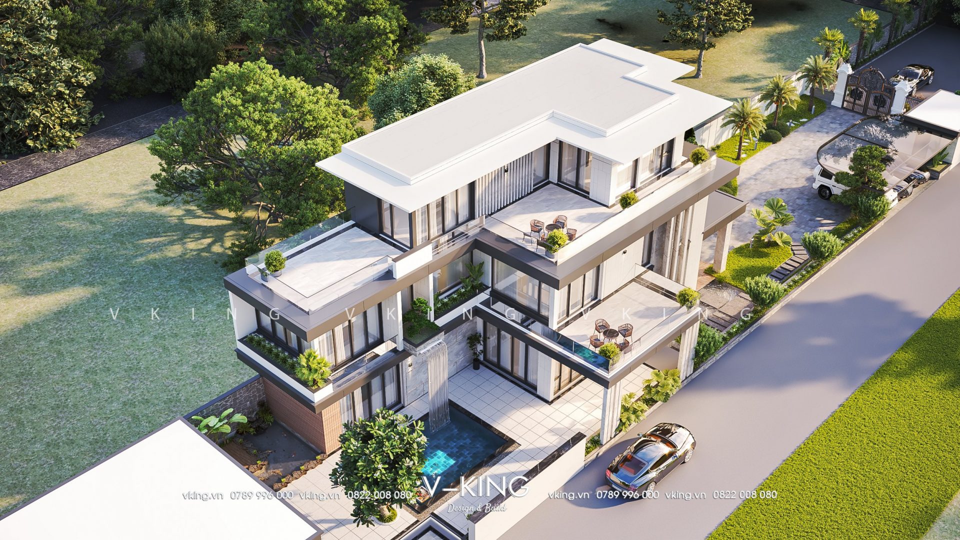 XU HƯỚNG THIẾT KẾ BIỆT THỰ HIỆN ĐẠI ĐẸP 2026 16 biệt thự sân vườn đẹp