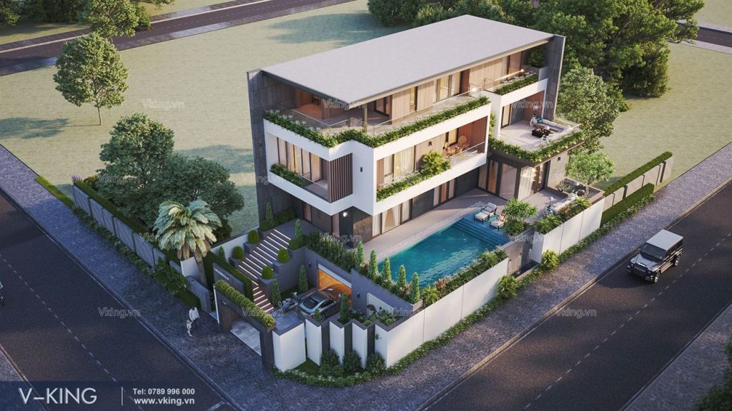 thiết kế nhà 4 tầng