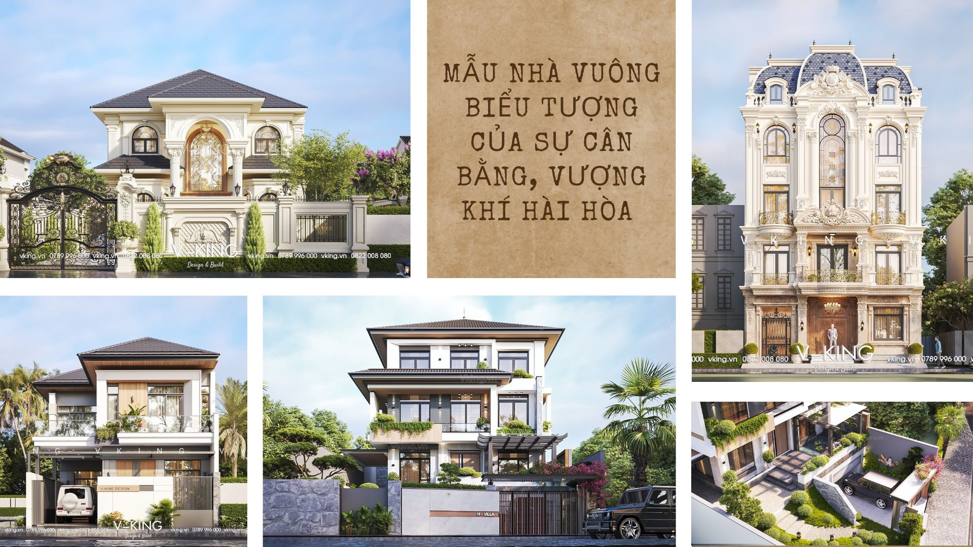 Mẫu nhà vuông biểu tượng của sự cân bẳng, vượng khí hài hòa