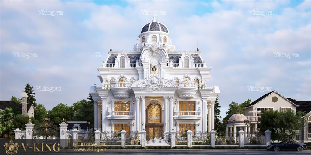 Thiết kế biệt thự cổ điển xa hoa, lộng lẫy 