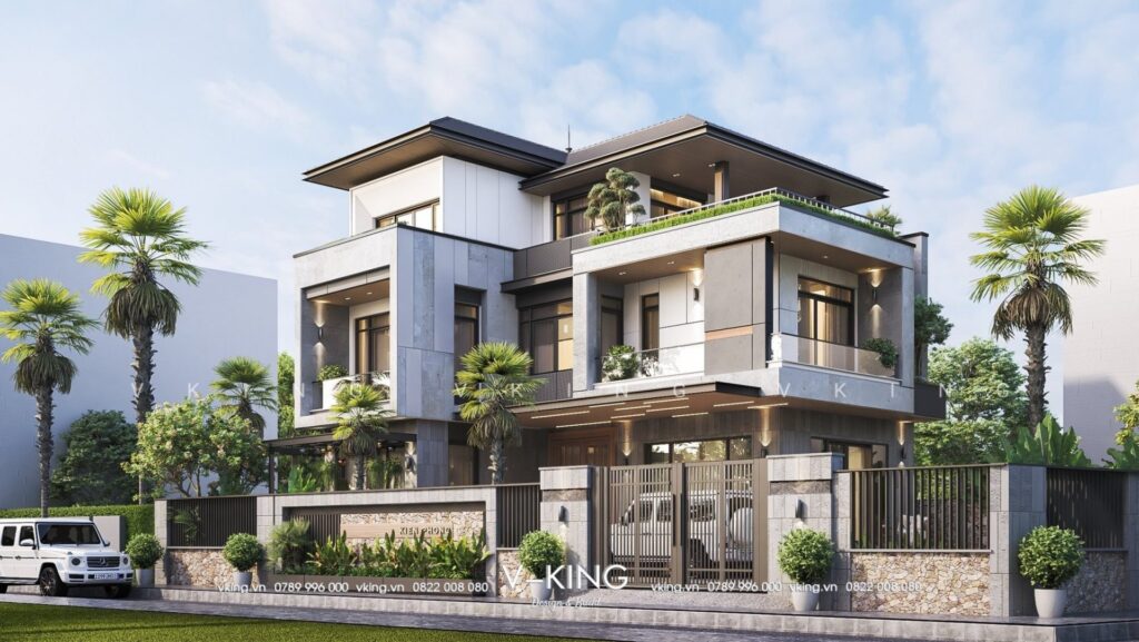 biệt thự 3 tầng hiện đại