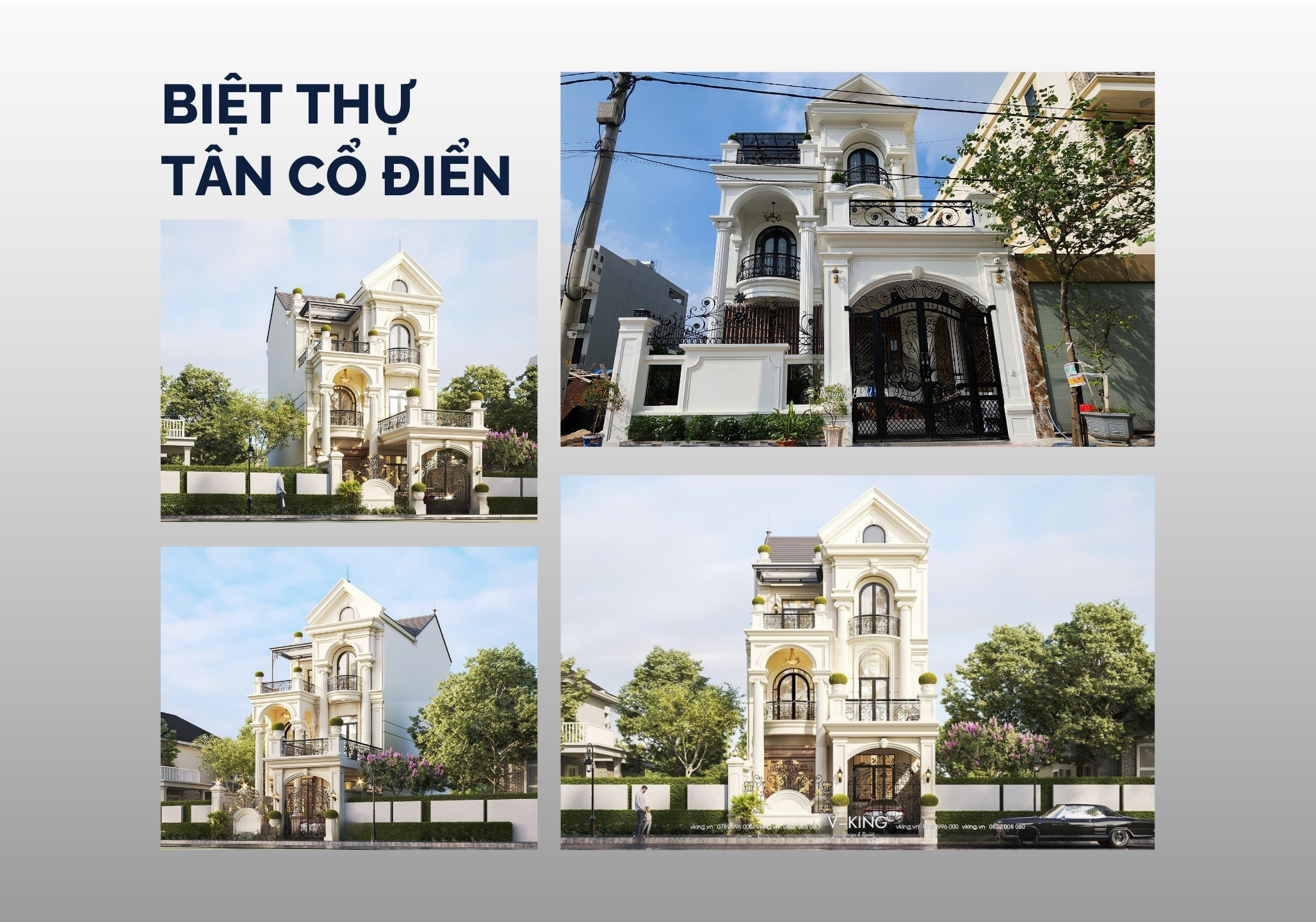 thi công biệt thự tân cổ điển