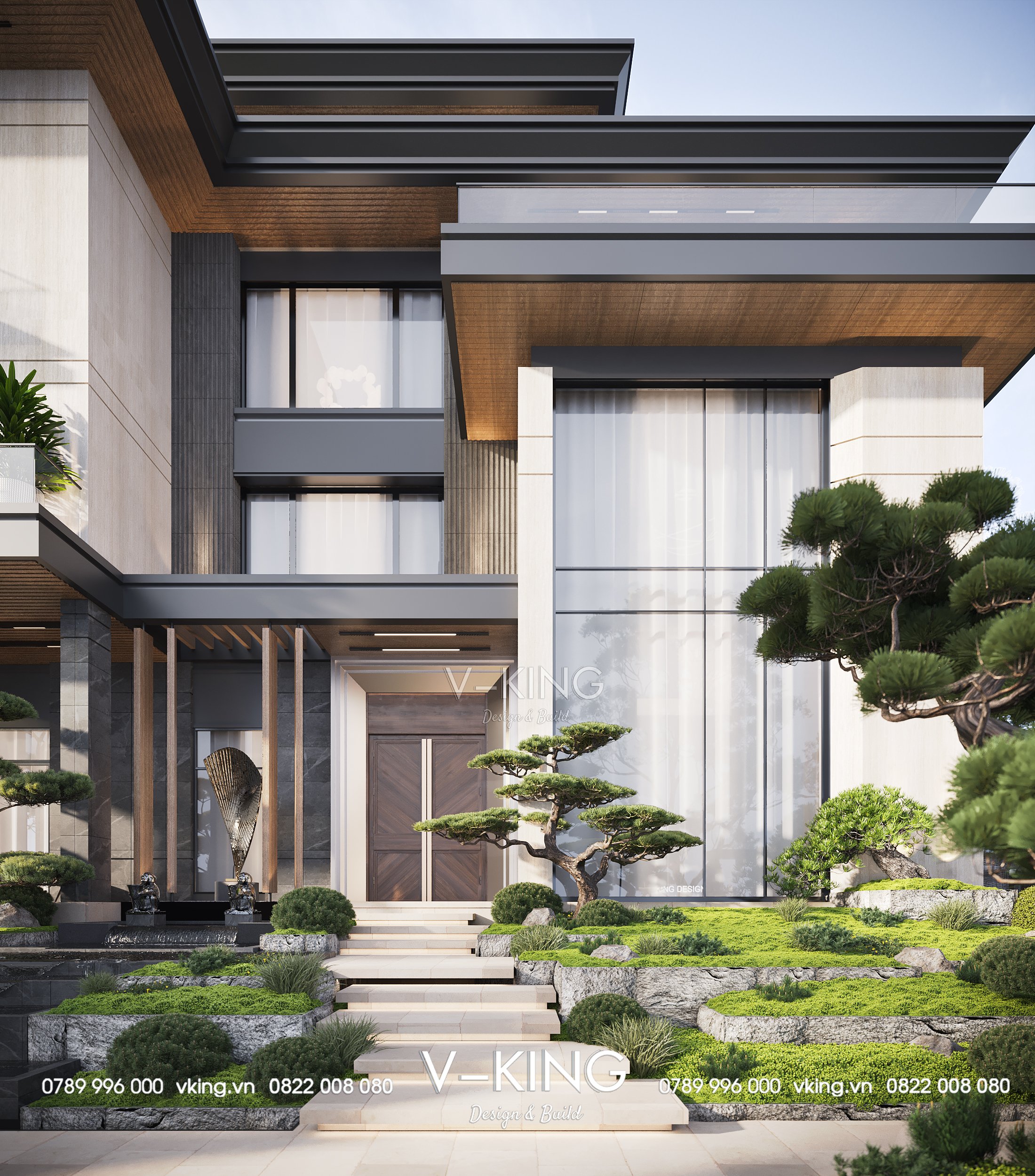 MẪU NHÀ BIỆT THỰ HIỆN ĐẠI ĐẸP NĂM 2024 4 nha dep hien dai 3 tang 1tum nam 2024 VK23108 9