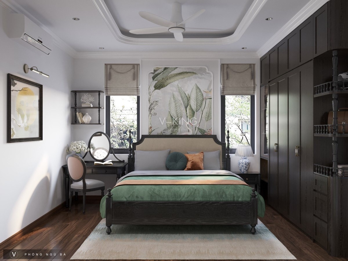 Nội thất phòng ngủ phong cách Indochine