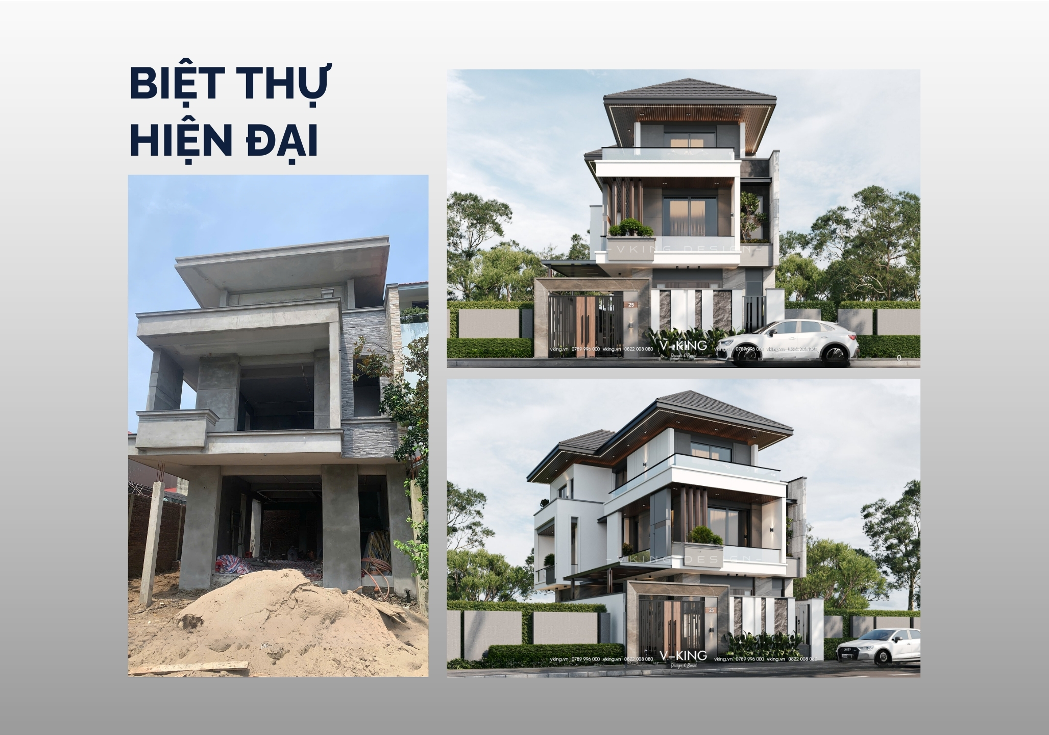thi công biệt thự hiện đại