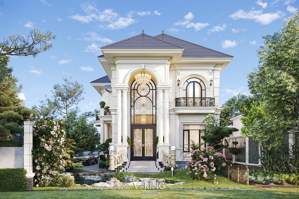 NHÀ TÂN CỔ ĐIỂN 2 TẦNG NÂNG TẦM GIÁ TRỊ CUỘC SỐNG 3 nhà tân cổ điển 2 tầng