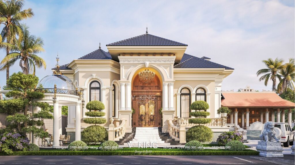 biệt thự 1 tầng cổ điển