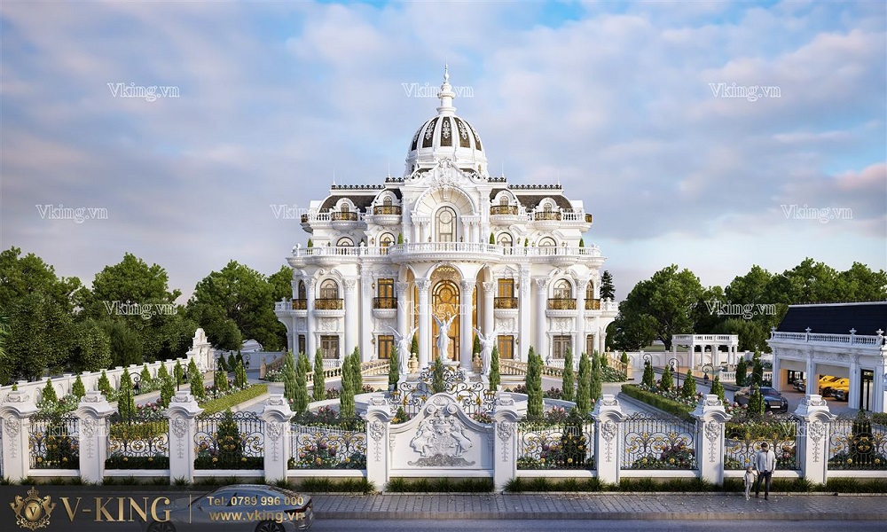 nhà 3 tầng cổ điển đẹp