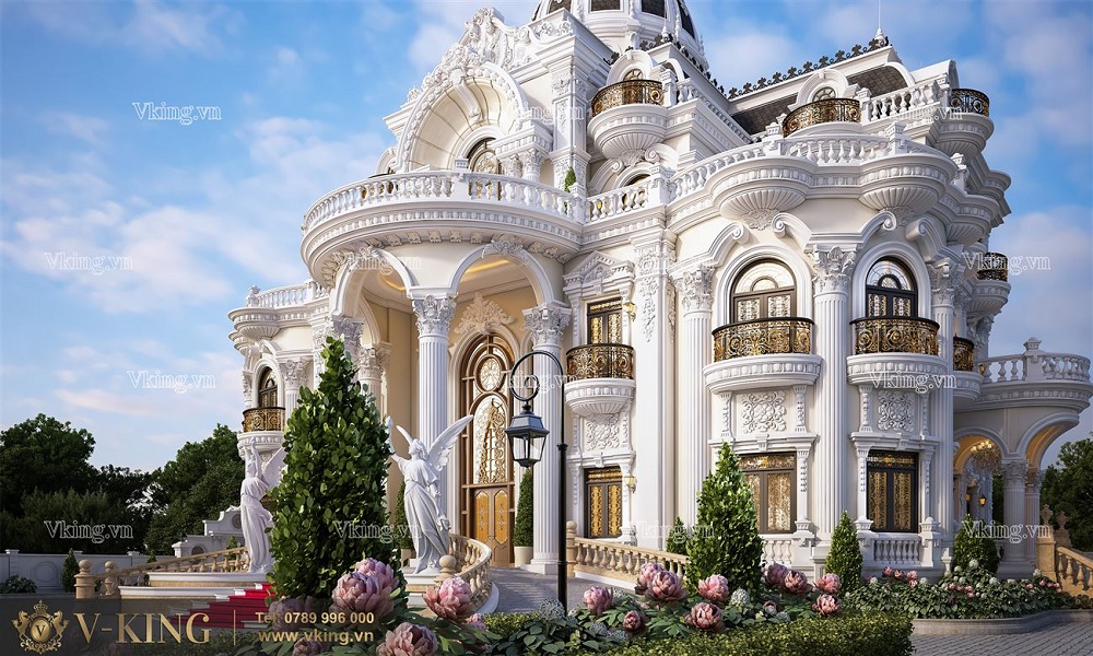 nhà 3 tầng cổ điển đẹp