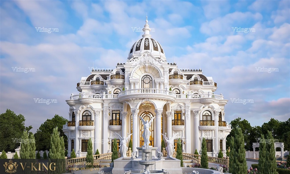 nhà 3 tầng cổ điển đẹp