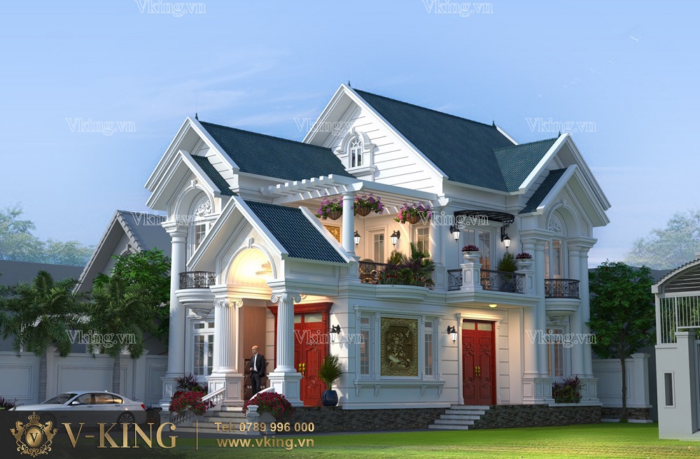 NHÀ VƯỜN 2 TẦNG MÁI THÁI ĐẸP NHƯ TRUYỆN CỔ TÍCH 17 nhà vườn 2 tầng mái thái đẹp