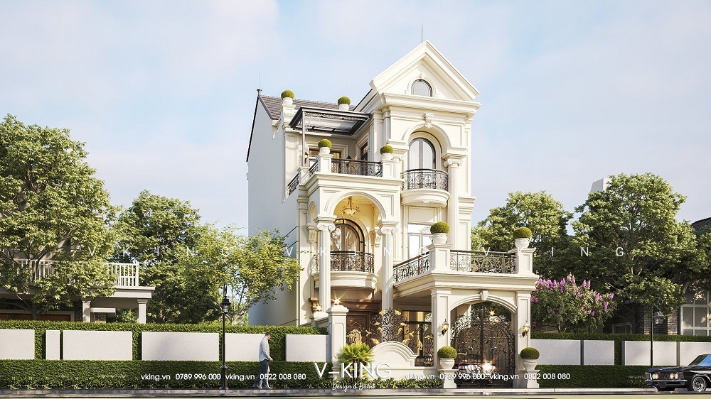 NHÀ MÁI THÁI TÂN CỔ ĐIỂN NÂNG TẦM GIÁ TRỊ SỐNG 12 nha mai thai tan co dien 3 tang chu l 2