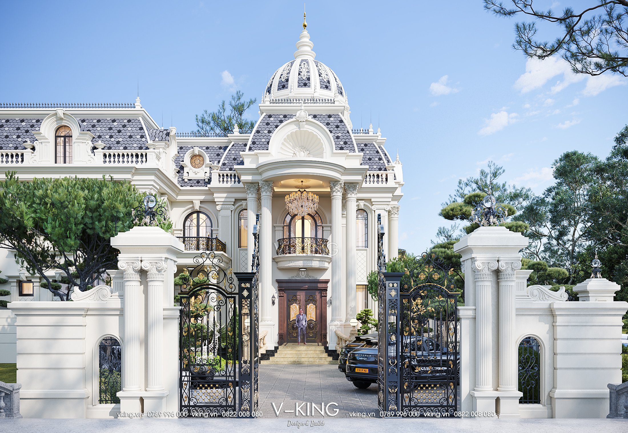 BIỆT THỰ TÂN CỔ ĐIỂN Thiết kế biệt thự sang trọng, đẳng cấp phong cách Tân cổ điển
