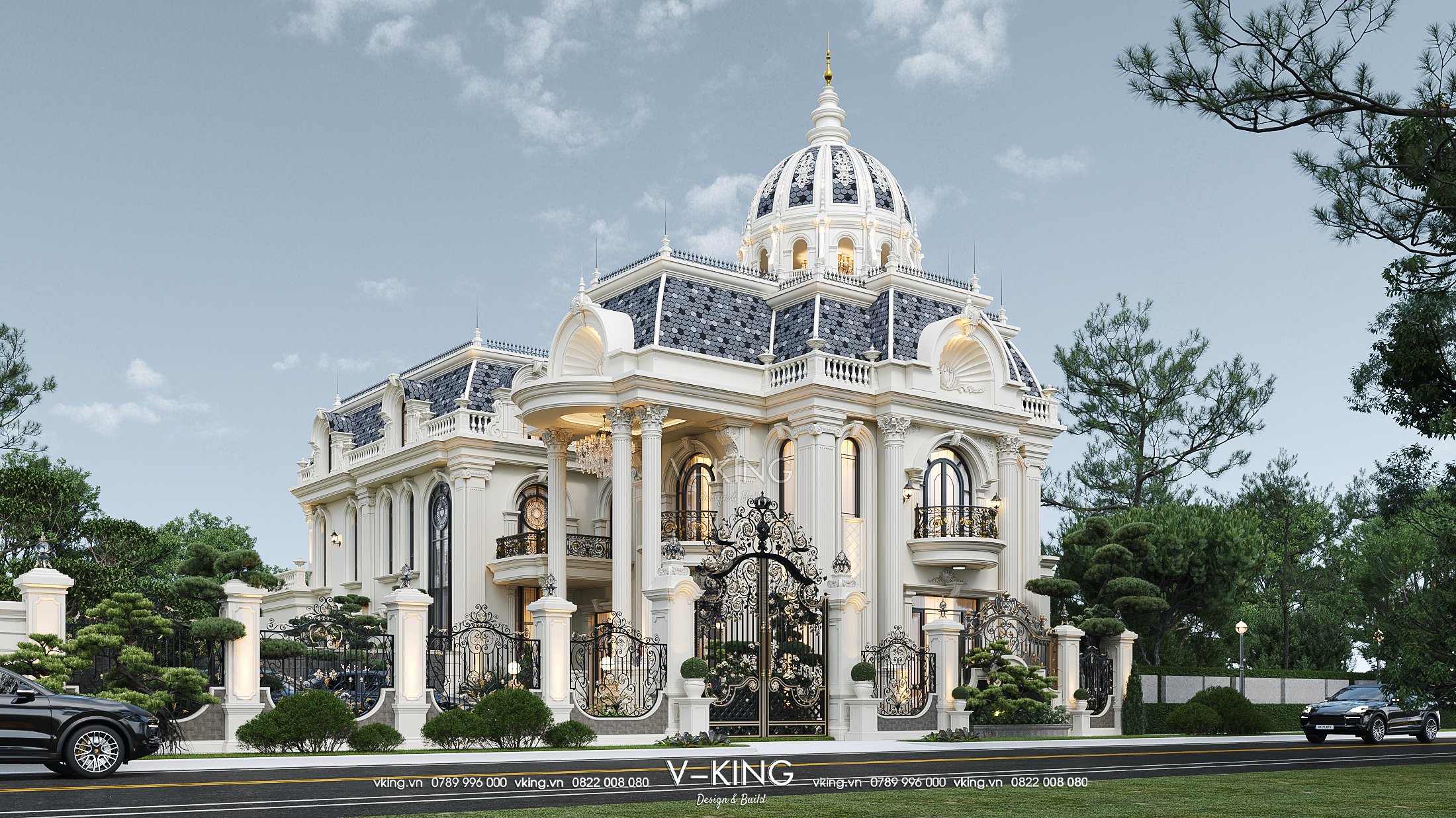 BIỆT THỰ TÂN CỔ ĐIỂN Thiết kế biệt thự sang trọng, đẳng cấp phong cách Tân cổ điển