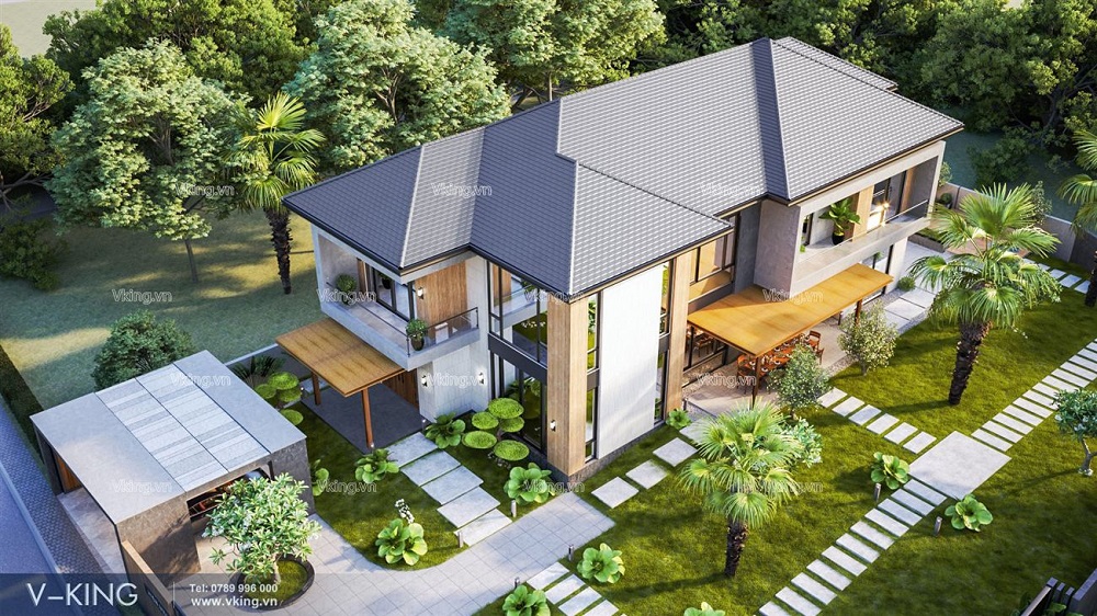 NHÀ 300M2 XU HƯỚNG 2024 VỚI KHÔNG GIAN THOÁNG ĐÃNG 15 nhà 300m2 hiện đại 2 tầng
