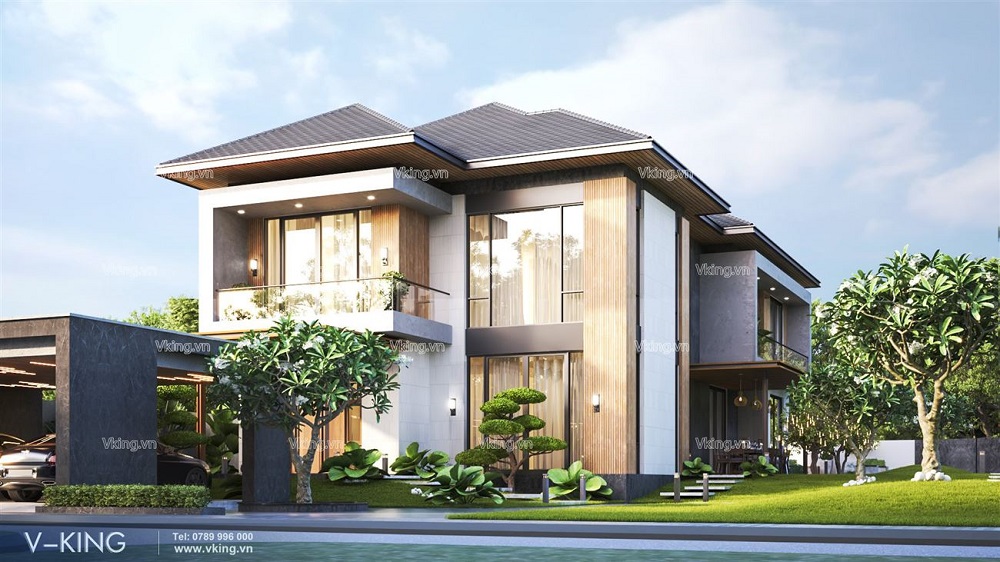 NHÀ 300M2 XU HƯỚNG 2024 VỚI KHÔNG GIAN THOÁNG ĐÃNG 14 nhà 300m2 hiện đại 2 tầng