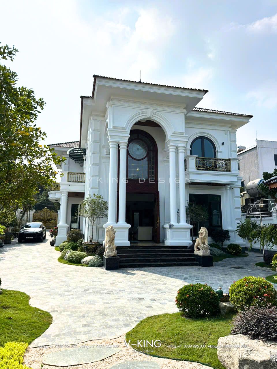 thiet ke thi cong biet thu tan co dien 2 tang mai nhat vk23126 tc 3