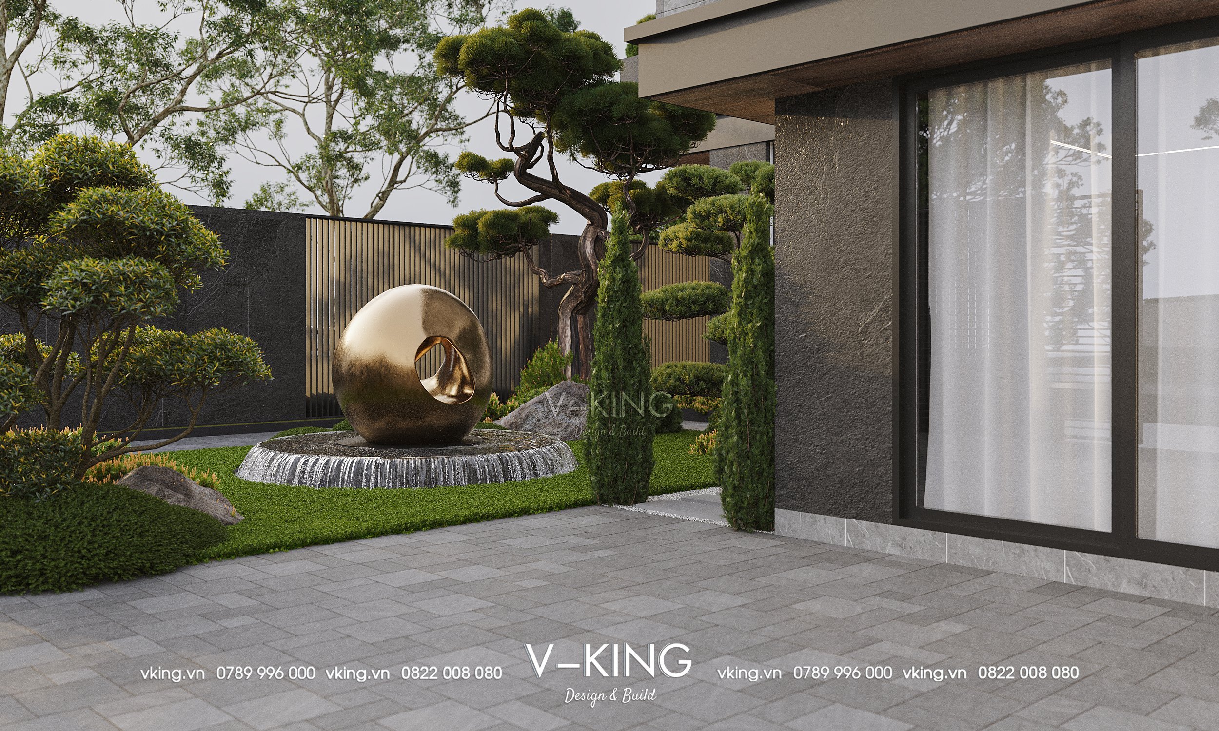 Thiết kế nhà biệt thự 3 tầng hiện đại