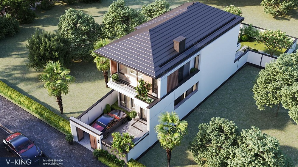 NHÀ PHỐ 2 TẦNG HIỆN ĐẠI BẮT NHỊP CUỘC SỐNG NĂNG ĐỘNG 5 nhà phố 2 tầng hiện đại