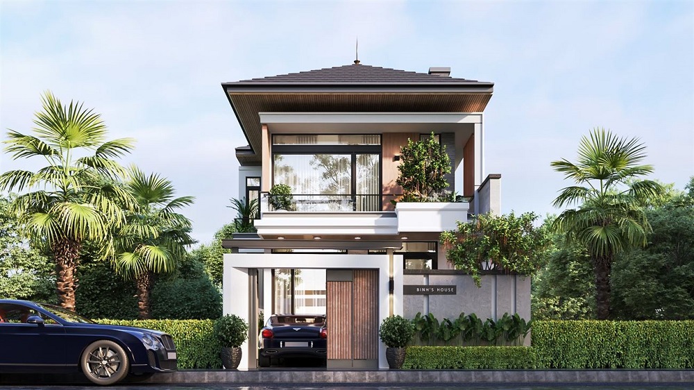 NHÀ PHỐ 2 TẦNG HIỆN ĐẠI BẮT NHỊP CUỘC SỐNG NĂNG ĐỘNG 1 nhà phố 2 tầng hiện đại