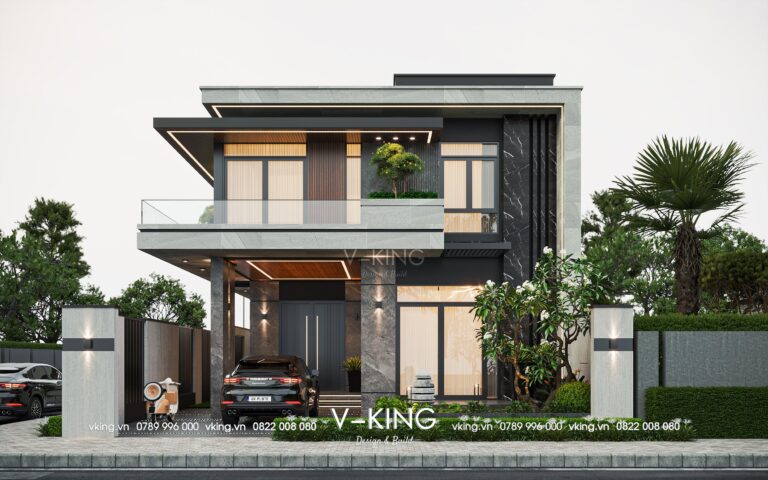 Thiết kế nhà phố 2 tầng hiện đại