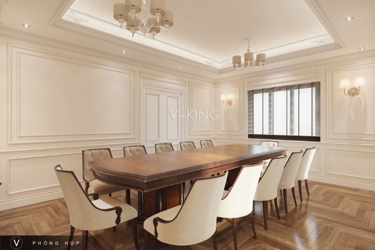 THIẾT KẾ NỘI THẤT VĂN PHÒNG TÂN CỔ ĐIỂN Thiết kế nội thất văn phòng tân cổ điển