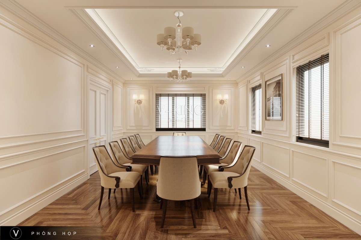 THIẾT KẾ NỘI THẤT VĂN PHÒNG TÂN CỔ ĐIỂN Thiết kế nội thất văn phòng tân cổ điển