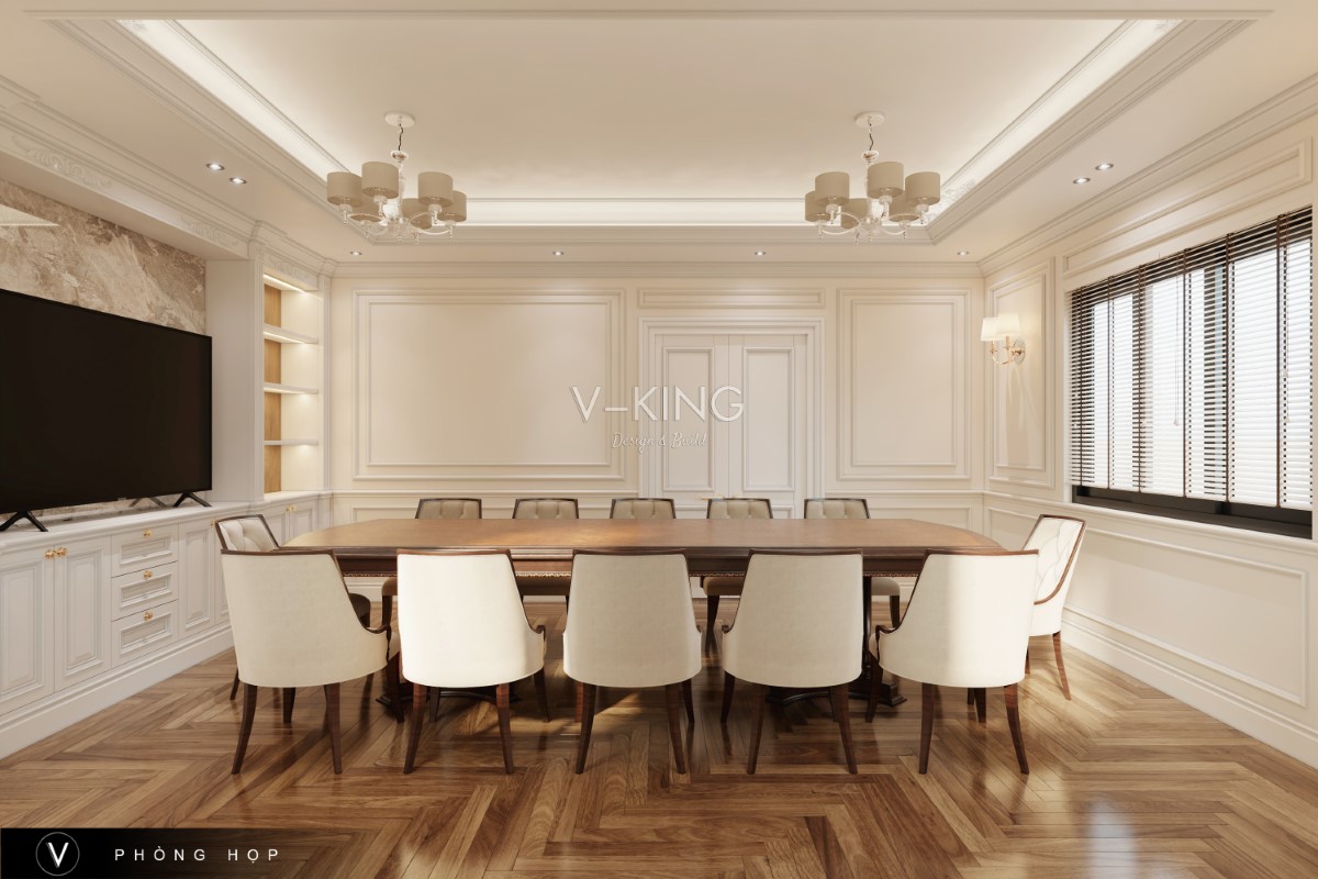 THIẾT KẾ NỘI THẤT VĂN PHÒNG TÂN CỔ ĐIỂN Thiết kế nội thất văn phòng tân cổ điển