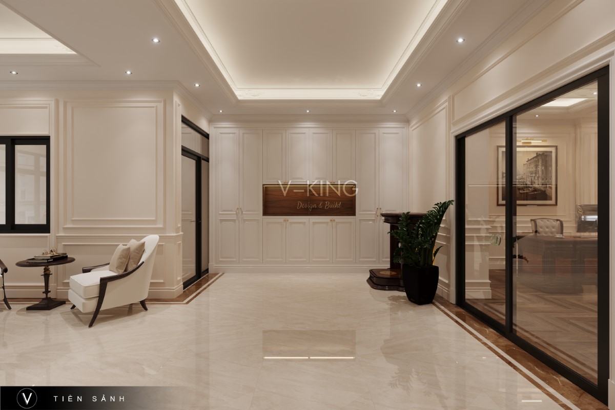THIẾT KẾ NỘI THẤT VĂN PHÒNG TÂN CỔ ĐIỂN Thiết kế nội thất văn phòng tân cổ điển