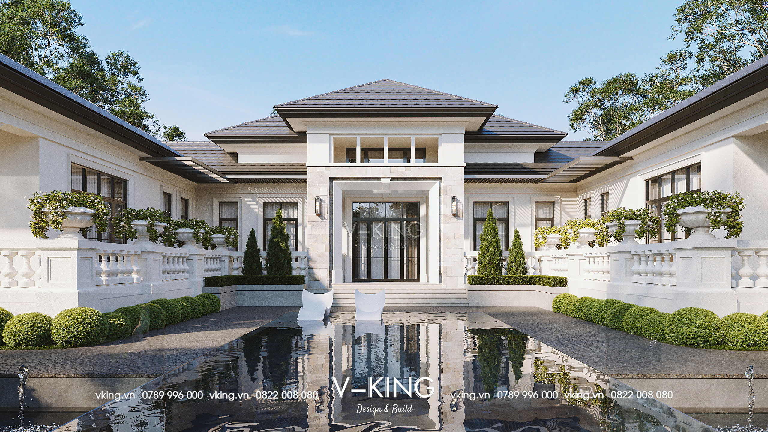 biệt thự nhà đẹp có hồ bơi
