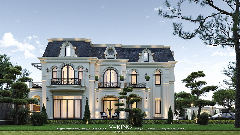 THIẾT KẾ NHÀ HẢI PHÒNG ĐƠN VỊ VKING THI CÔNG UY TÍN 12 thiet ke nha hai phong kieu phap VK23116 9