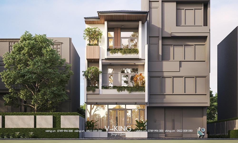 THIẾT KẾ NHÀ HẢI PHÒNG ĐƠN VỊ VKING THI CÔNG UY TÍN 19 Thiết kế nhà phố tại Hải Phòng