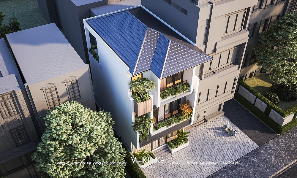THIẾT KẾ NHÀ HẢI PHÒNG ĐƠN VỊ VKING THI CÔNG UY TÍN 21 Thiết kế nhà phố tại Hải Phòng