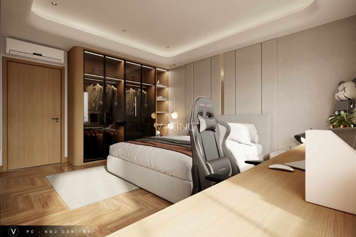 THIẾT KẾ NỘI THẤT BIỆT THỰ HIỆN ĐẠI NT24033 33 Thiết kế nội thất biệt thự