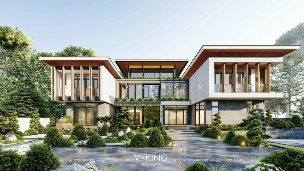 Nhà hiện đại 2 tầng đẹp