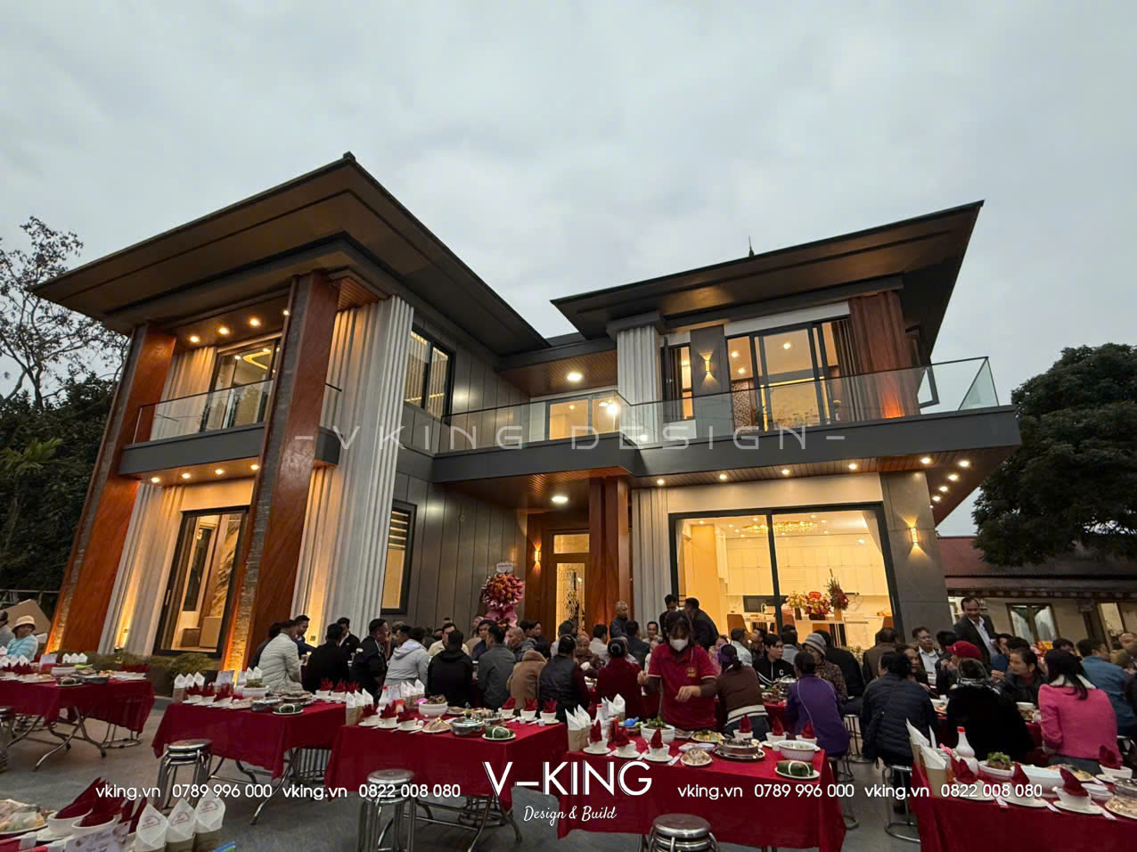 thi cong nha vuon hien dai 2 tang mai nhat vk25017 1