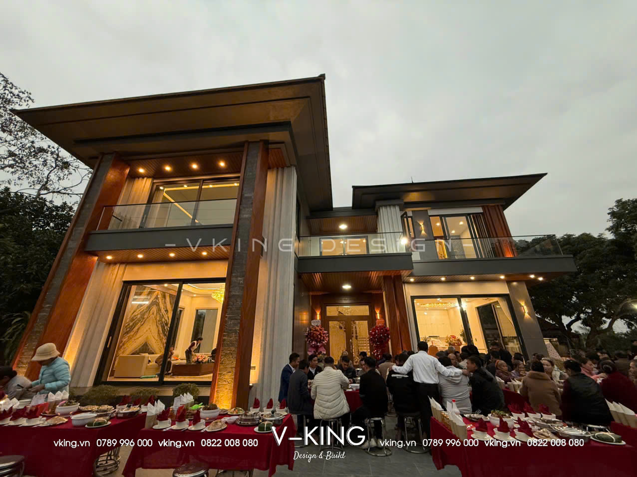 thi cong nha vuon hien dai 2 tang mai nhat vk25017 2