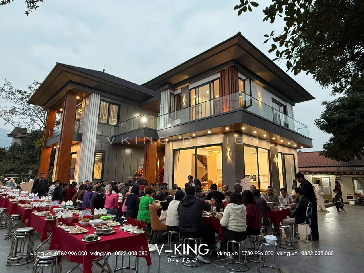 thi cong nha vuon hien dai 2 tang mai nhat vk25017 3