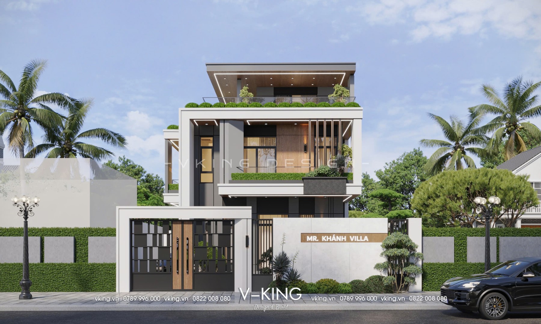 TỔNG HỢP NHỮNG MẪU NHÀ HIỆN ĐẠI ĐẸP HỢP XU HƯỚNG 2025 4 thiet ke biet thu hien dai 3 tang mai bang vk25006 4