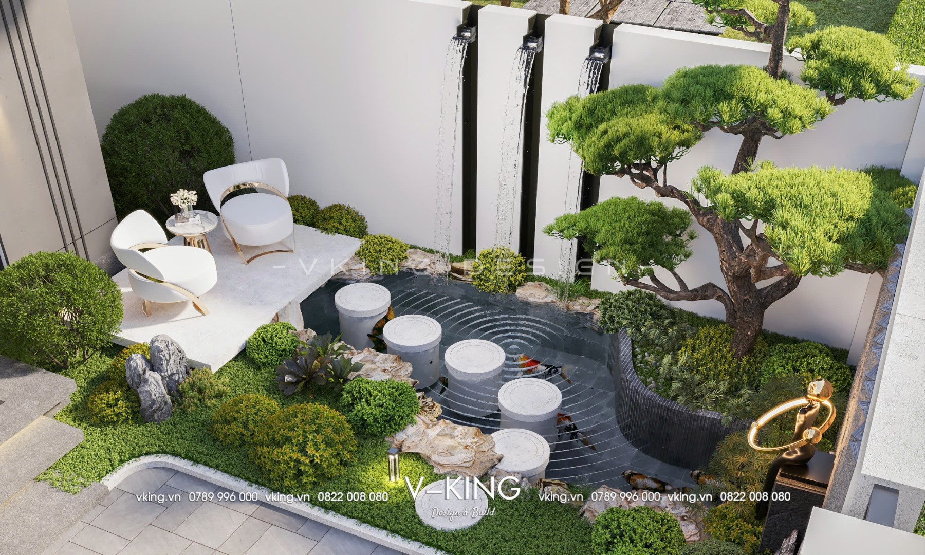 NHÀ HIỆN ĐẠI 3 TẦNG ĐẸP ĐƠN GIẢN VK25006 5 thiet ke biet thu hien dai 3 tang mai bang vk25006 5