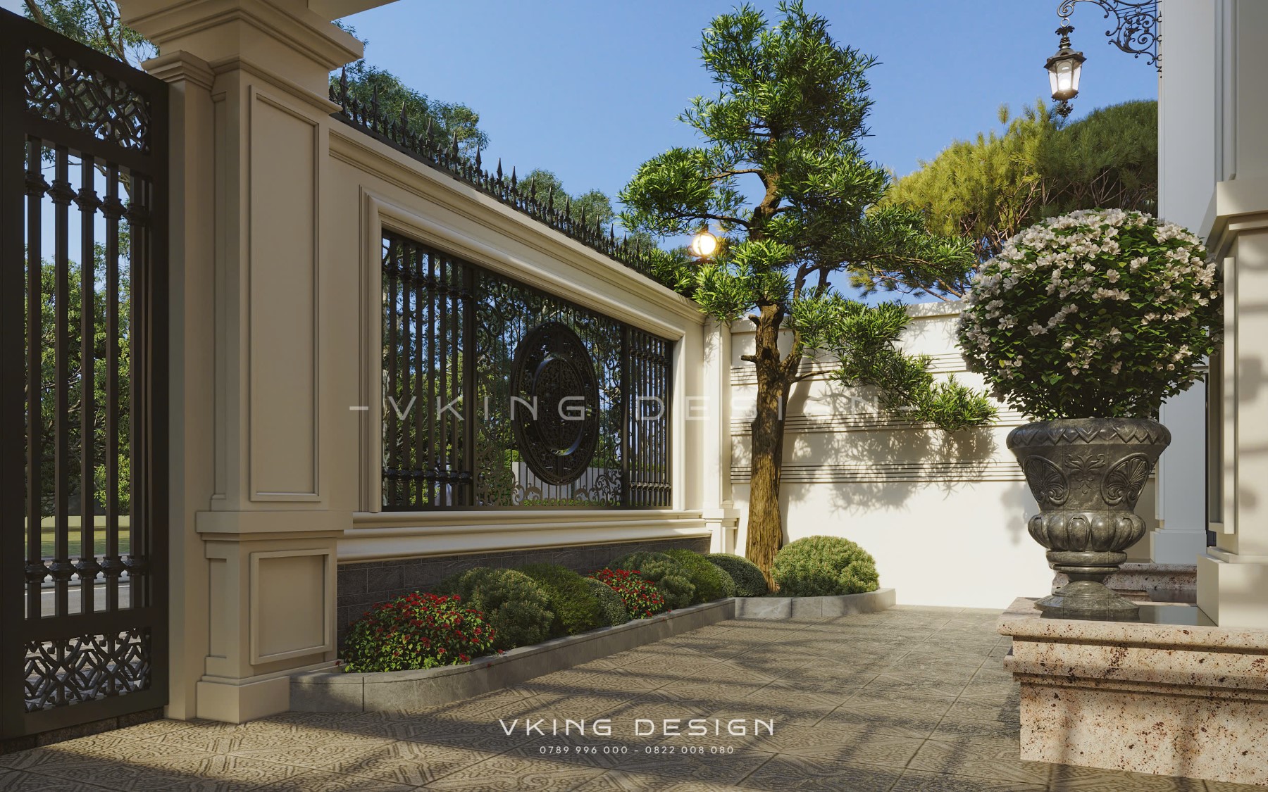 BIỆT THỰ TÂN CỔ ĐIỂN 3 TẦNG MÁI NHẬT VK25068 6 thiet ke biet thu tan co dien 3 tang mai nhat vk25068 3